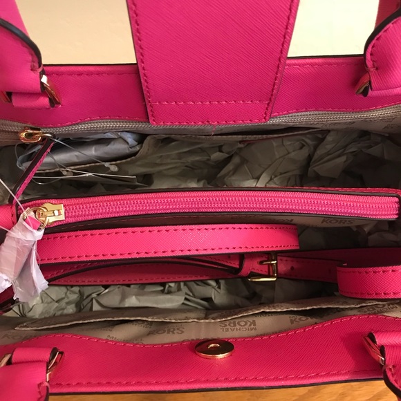 ➕ Michael Kors Hailee Medium Satchel granita Pink - Picture 6 of 8